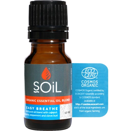 Amestec de uleiuri esentiale Respiratie usoara, 10 ml, SOIL Amestec de uleiuri esentiale Respiratie usoara, 10 ml, SOIL