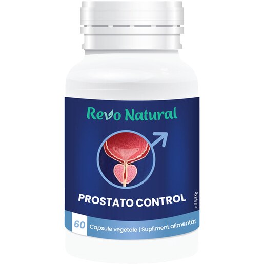 Supliment alimentar Prostato Control, 60 capsule, REVO NATURAL Supliment alimentar Prostato Control, 60 capsule, REVO NATURAL