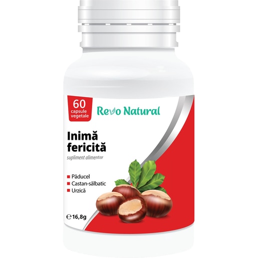 Supliment Inima fericita, 60 capsule, REVO NATURAL Supliment Inima fericita, 60 capsule, REVO NATURAL