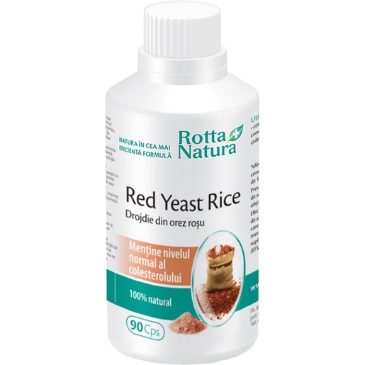 Supliment alimentar Red Yeast Rice, 90 capsule, ROTTA NATURA Supliment alimentar Red Yeast Rice, 90 capsule, ROTTA NATURA