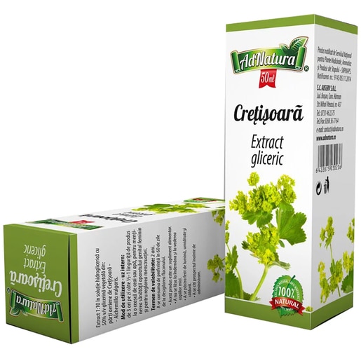 Supliment alimentar Extract Gliceric Cretisoara, 50 ml, ADNATURA Supliment alimentar Extract Gliceric Cretisoara, 50 ml, ADNATURA