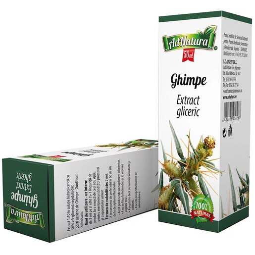 Supliment alimentar Extract Gliceric Ghimpe, 50 ml, ADNATURA Supliment alimentar Extract Gliceric Ghimpe, 50 ml, ADNATURA
