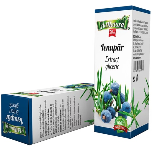 Supliment alimentar Extract Gliceric Ienupar, 50 ml, ADNATURA Supliment alimentar Extract Gliceric Ienupar, 50 ml, ADNATURA