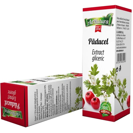 Supliment alimentar Extract Gliceric Paducel, 50 ml, ADNATURA Supliment alimentar Extract Gliceric Paducel, 50 ml, ADNATURA