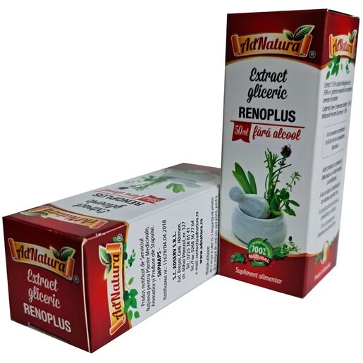 Supliment alimentar Extract Gliceric Renoplus, 50 ml, ADNATURA Supliment alimentar Extract Gliceric Renoplus, 50 ml, ADNATURA