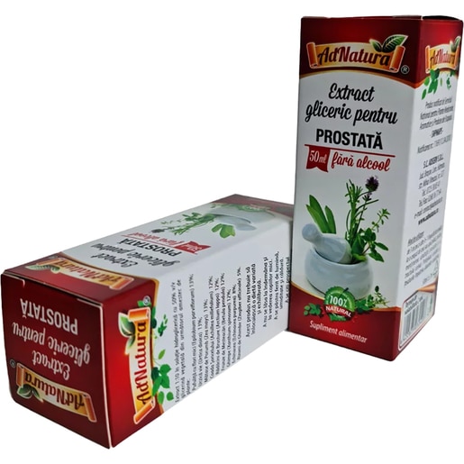 Supliment alimentar Extract Gliceric Prostata, 50 ml, ADNATURA Supliment alimentar Extract Gliceric Prostata, 50 ml, ADNATURA