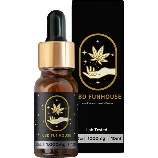 Ulei CBD Premium 10%, 1000 mg Cannabidiol, 10 ml, CBD FUNHOUSE Ulei CBD Premium 10%, 1000 mg Cannabidiol, 10 ml, CBD FUNHOUSE