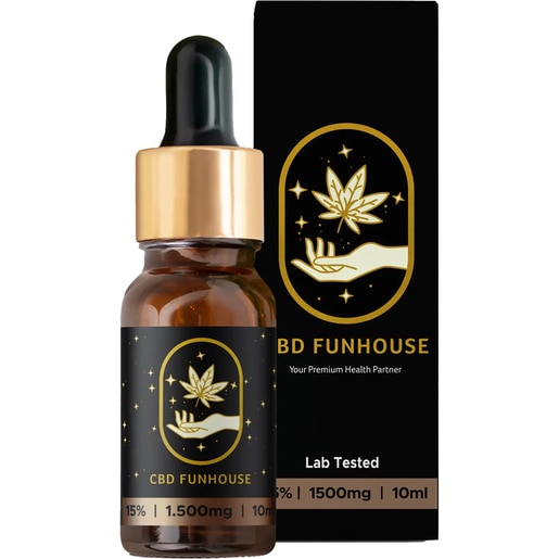 Ulei CBD Premium 15%, 1500 mg Cannabidiol, 10 ml, CBD FUNHOUSE Ulei CBD Premium 15%, 1500 mg Cannabidiol, 10 ml, CBD FUNHOUSE
