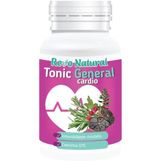 Supliment alimentar Tonic General cardio, 60 capsule, REVO NATURAL Supliment alimentar Tonic General cardio, 60 capsule, REVO NATURAL