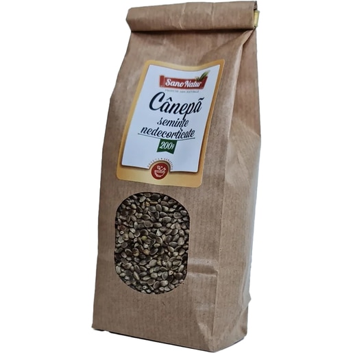 Seminte Canepa Nedecorticate Sano Natur, 200 g, ADNATURA Seminte Canepa Nedecorticate Sano Natur, 200 g, ADNATURA