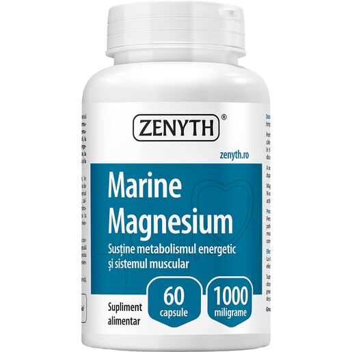 Supliment Marine Magnesium, 60 capsule, ZENYTH Supliment Marine Magnesium, 60 capsule, ZENYTH