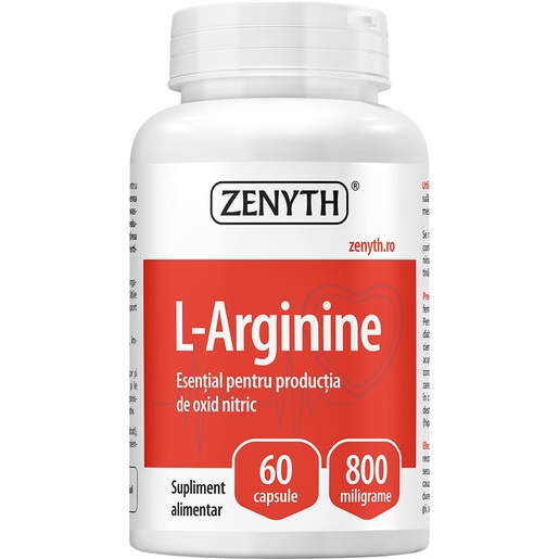 Supliment L-arginine, 60 capsule, ZENYTH Supliment L-arginine, 60 capsule, ZENYTH
