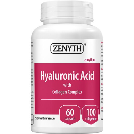 Supliment Hyaluronic Acid with Collagen Complex, 60 capsule, ZENYTH Supliment Hyaluronic Acid with Collagen Complex, 60 capsule, ZENYTH
