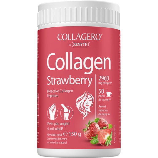 Supliment Collagen Strawberry, 150 g, ZENYTH Supliment Collagen Strawberry, 150 g, ZENYTH