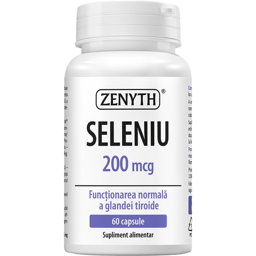 Supliment Seleniu 200 mcg, 60 capsule, ZENYTH Supliment Seleniu 200 mcg, 60 capsule, ZENYTH