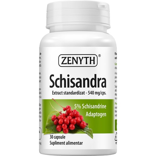 Supliment Schisandra, 30 capsule, ZENYTH Supliment Schisandra, 30 capsule, ZENYTH