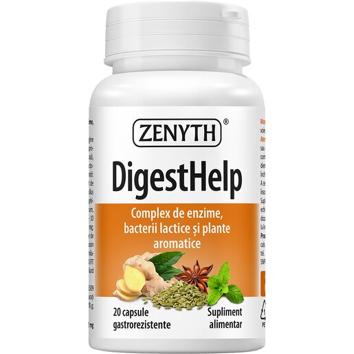 Supliment Digesthelp, 20 capsule, ZENYTH Supliment Digesthelp, 20 capsule, ZENYTH