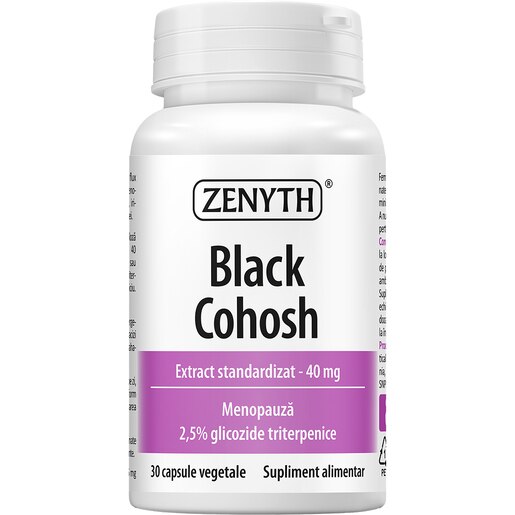 Supliment Black Cohosh Cimicifuga 40 mg, 30 capsule, ZENYTH Supliment Black Cohosh Cimicifuga 40 mg, 30 capsule, ZENYTH