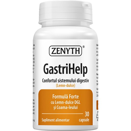 Supliment Gastrihelp, 30 capsule, ZENYTH Supliment Gastrihelp, 30 capsule, ZENYTH