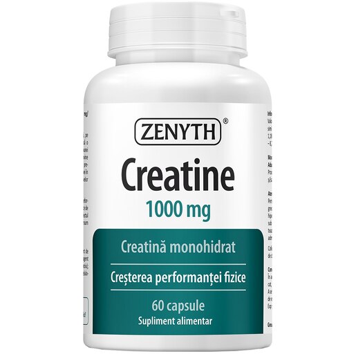 Supliment Creatine 1000 mg, 60 capsule, ZENYTH Supliment Creatine 1000 mg, 60 capsule, ZENYTH