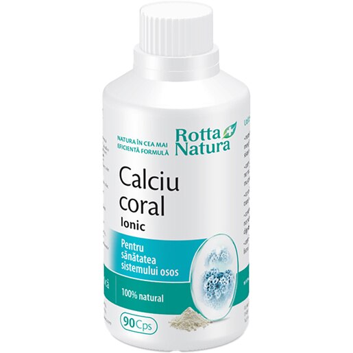 Supliment alimentar Calciu Coral, 90 capsule, ROTTA NATURA Supliment alimentar Calciu Coral, 90 capsule, ROTTA NATURA