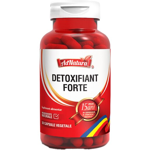Supliment alimentar Detoxifiant Forte, 30 capsule, ADNATURA Supliment alimentar Detoxifiant Forte, 30 capsule, ADNATURA