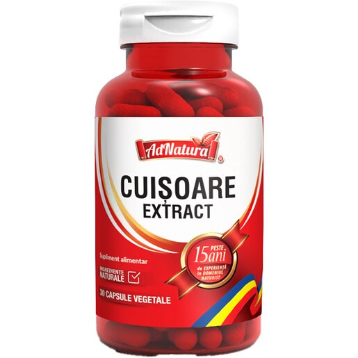 Supliment alimentar Cuisoare Extract, 30 capsule, ADNATURA Supliment alimentar Cuisoare Extract, 30 capsule, ADNATURA
