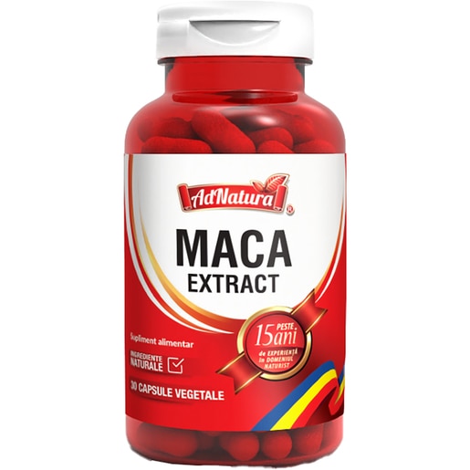 Supliment alimentar Maca Extract, 30 capsule, ADNATURA Supliment alimentar Maca Extract, 30 capsule, ADNATURA