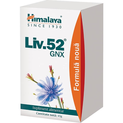 Supliment alimentar Liv 52 GNX, 60 comprimate, HIMALAYA Supliment alimentar Liv 52 GNX, 60 comprimate, HIMALAYA