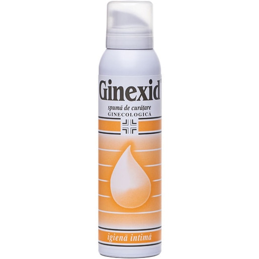 Ginexid Spuma curatare vaginala, 150 ml, NATURPHARMA Ginexid Spuma curatare vaginala, 150 ml, NATURPHARMA