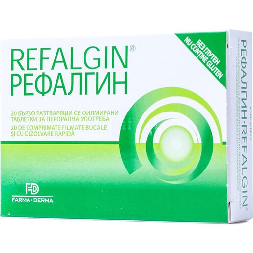 Supliment alimentar Refalgin, 20 comprimate, NATURPHARMA Supliment alimentar Refalgin, 20 comprimate, NATURPHARMA