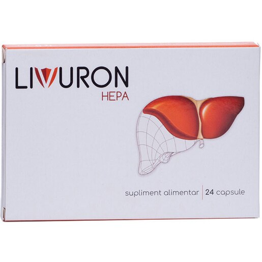 Supliment Livuron Hepa, 24 capsule, NATURPHARMA Supliment Livuron Hepa, 24 capsule, NATURPHARMA