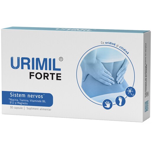Supliment alimentar Urimil Forte, 30 capsule, NATURPHARMA Supliment alimentar Urimil Forte, 30 capsule, NATURPHARMA