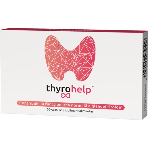 Supliment alimentar Thyrohelp, 30 capsule, NATURPHARMA Supliment alimentar Thyrohelp, 30 capsule, NATURPHARMA