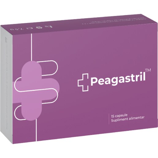 Supliment Peagastril, 15 capsule, NATURPHARMA Supliment Peagastril, 15 capsule, NATURPHARMA