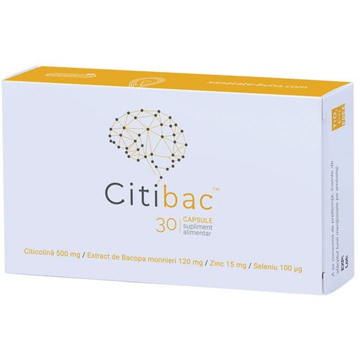 Supliment Citibac, 30 capsule, NATURPHARMA Supliment Citibac, 30 capsule, NATURPHARMA