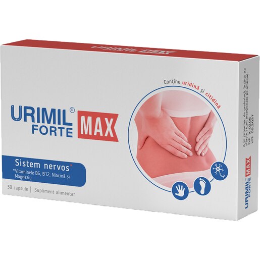 Supliment alimentar Urimil Forte Max, 30 capsule, NATURPHARMA Supliment alimentar Urimil Forte Max, 30 capsule, NATURPHARMA