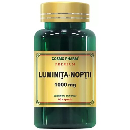 Supliment alimentar Luminita Noptii 1000 mg, 60 capsule, COSMO PHARM Supliment alimentar Luminita Noptii 1000 mg, 60 capsule, COSMO PHARM