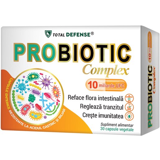 Supliment alimentar Probiotic Complex 10 UFC, 30 capsule, COSMO PHARM Supliment alimentar Probiotic Complex 10 UFC, 30 capsule, COSMO PHARM