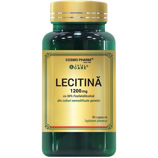 Supliment alimentar Lecitina 1200 mg, 30 capsule, COSMO PHARM Supliment alimentar Lecitina 1200 mg, 30 capsule, COSMO PHARM