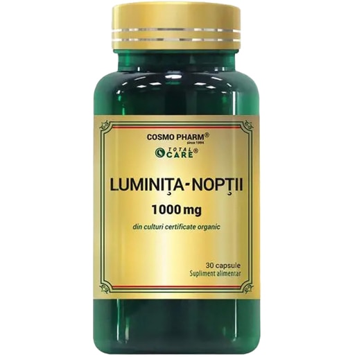 Supliment alimentar Luminita Noptii 1000 mg, 30 capsule, COSMO PHARM Supliment alimentar Luminita Noptii 1000 mg, 30 capsule, COSMO PHARM
