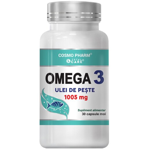 Supliment alimentar Omega 3 Ulei de Somon 1000 mg, 30 capsule, COSMO PHARM Supliment alimentar Omega 3 Ulei de Somon 1000 mg, 30 capsule, COSMO PHARM