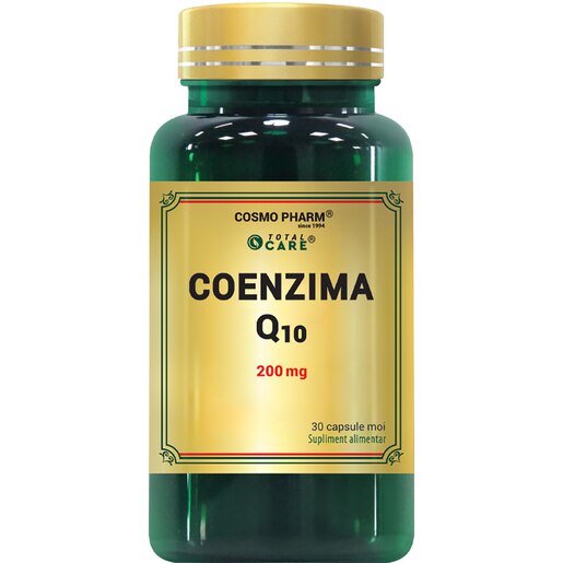 Supliment alimentar Coenzima Q10 200 mg, 30 capsule, COSMO PHARM Supliment alimentar Coenzima Q10 200 mg, 30 capsule, COSMO PHARM