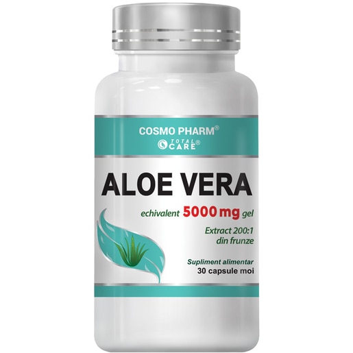 Supliment alimentar Aloe Vera extract 25 mg, 30 capsule, COSMO PHARM Supliment alimentar Aloe Vera extract 25 mg, 30 capsule, COSMO PHARM