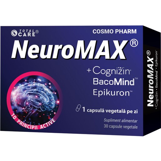 Supliment alimentar Neuromax, 30 capsule, COSMO PHARM Supliment alimentar Neuromax, 30 capsule, COSMO PHARM