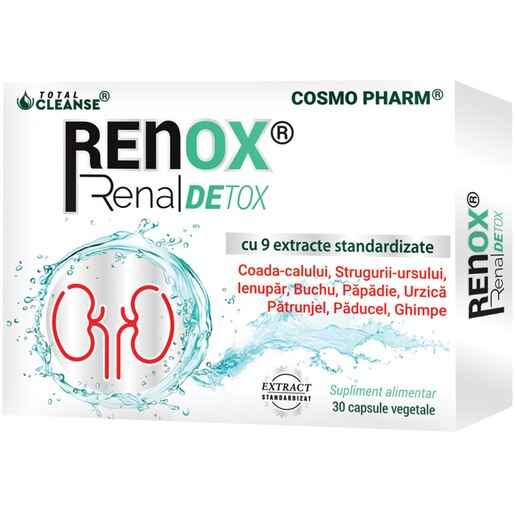 Supliment alimentar Renox Renal Detox, 30 capsule, COSMO PHARM Supliment alimentar Renox Renal Detox, 30 capsule, COSMO PHARM