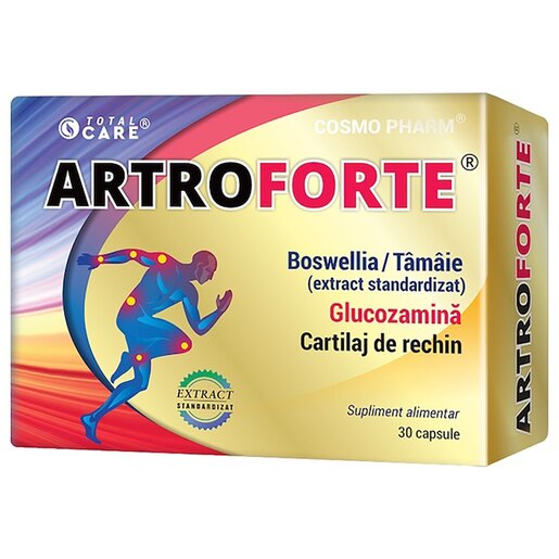 Supliment alimentar Artroforte, 30 capsule, COSMO PHARM Supliment alimentar Artroforte, 30 capsule, COSMO PHARM