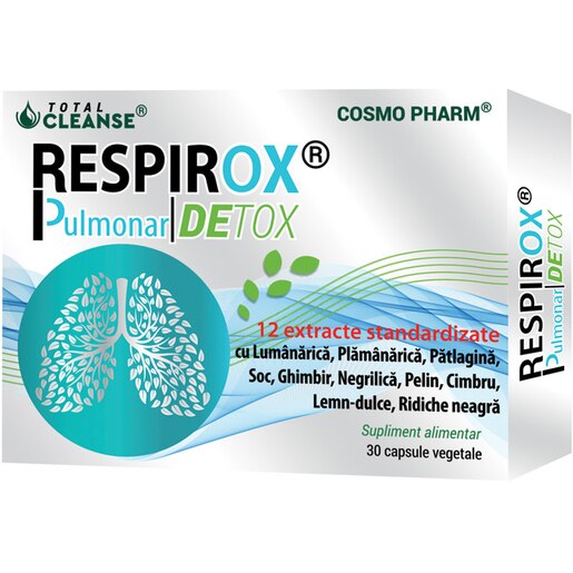 Supliment alimentar Respirox 750 mg, 30 capsule, COSMO PHARM Supliment alimentar Respirox 750 mg, 30 capsule, COSMO PHARM
