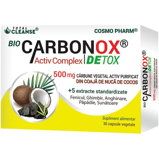 Supliment Biocarbonox Activ Complex, 30 capsule , COSMO PHARM Supliment Biocarbonox Activ Complex, 30 capsule , COSMO PHARM