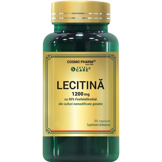 Supliment alimentar Lecitina 1200 mg, 90 capsule, COSMO PHARM Supliment alimentar Lecitina 1200 mg, 90 capsule, COSMO PHARM